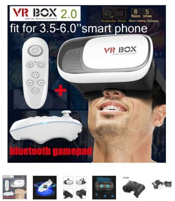 VR Box 2nd Generation Enhanced Version Virtual Augmented Reality 3D 